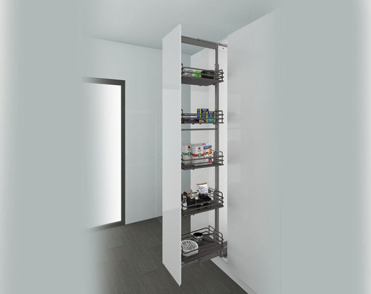 Dynamic tall larder pull out